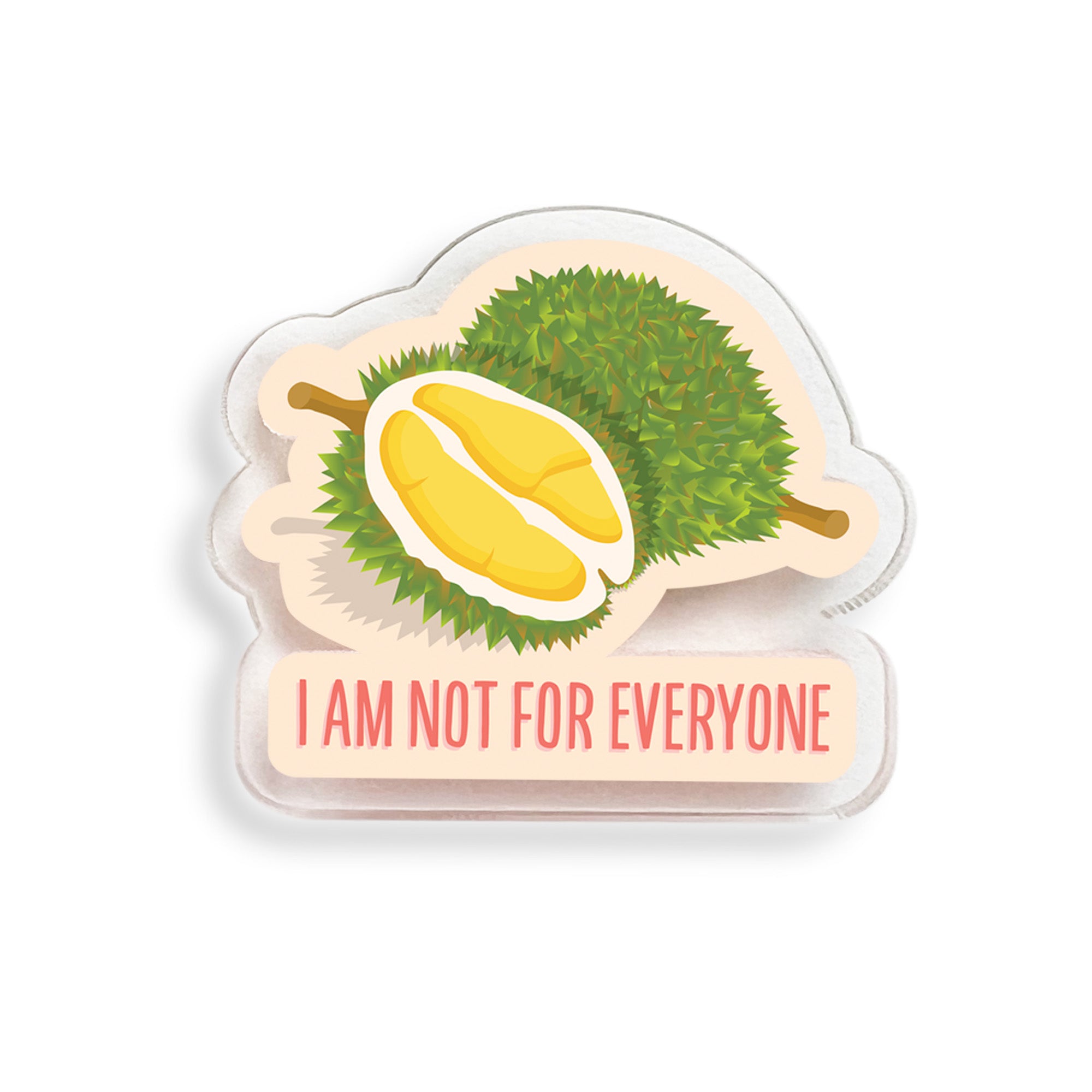 Durian acrylic pin by I&
