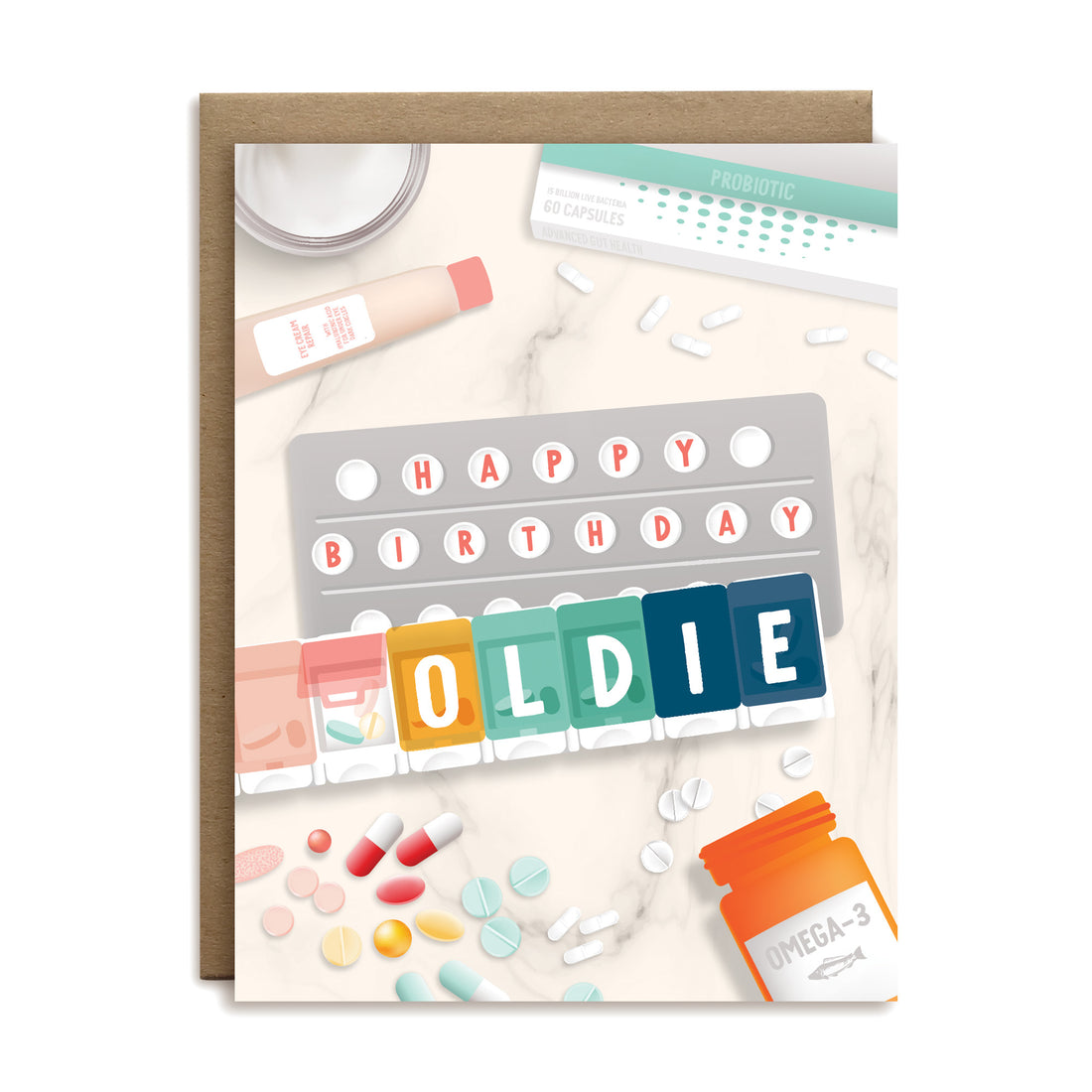 Happy birthday oldie greeting card by I&