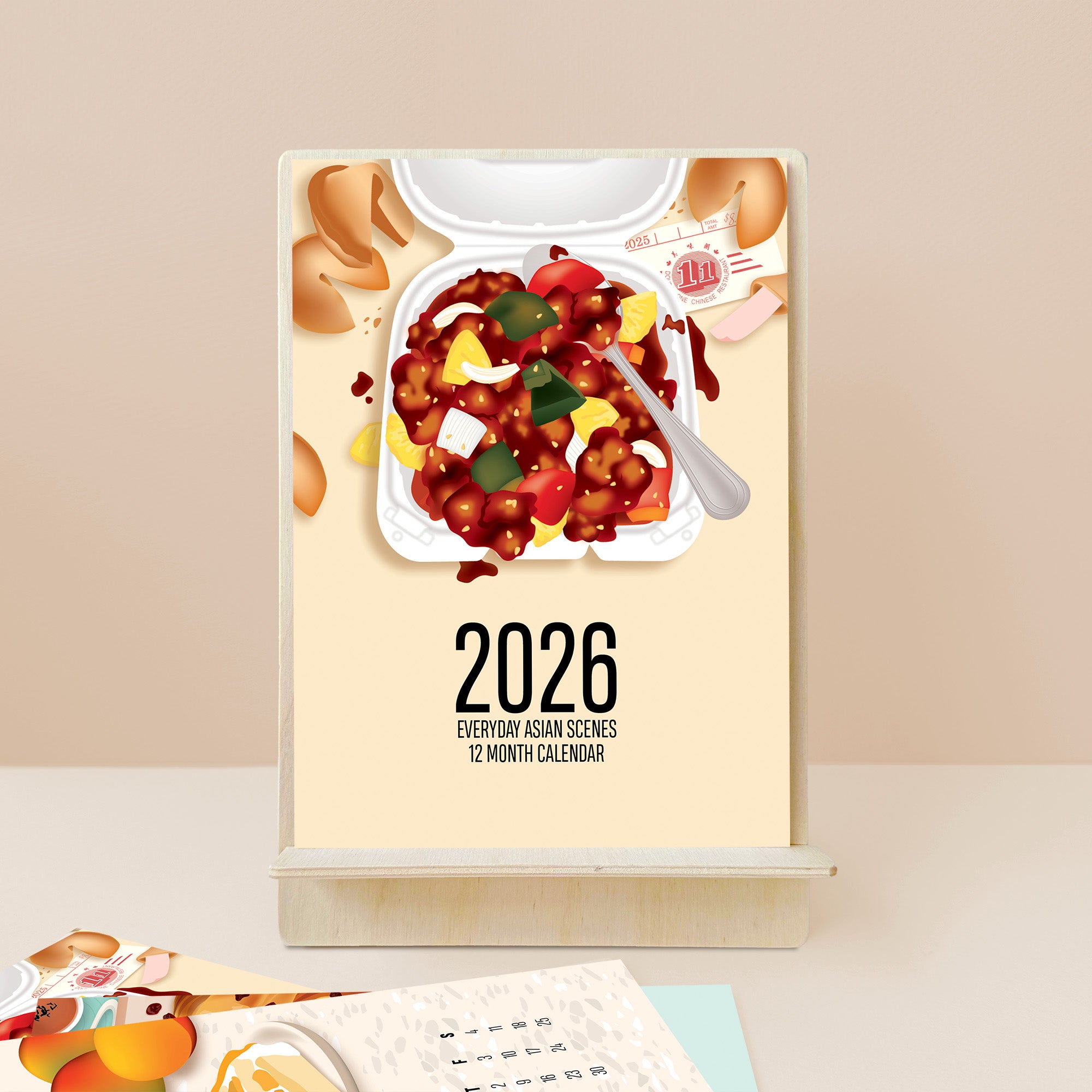 2026 Asian everyday scenes 12 month calendar by I&