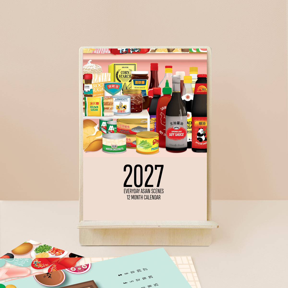 Every day Asian scenes 2027 desktop calendar by I&