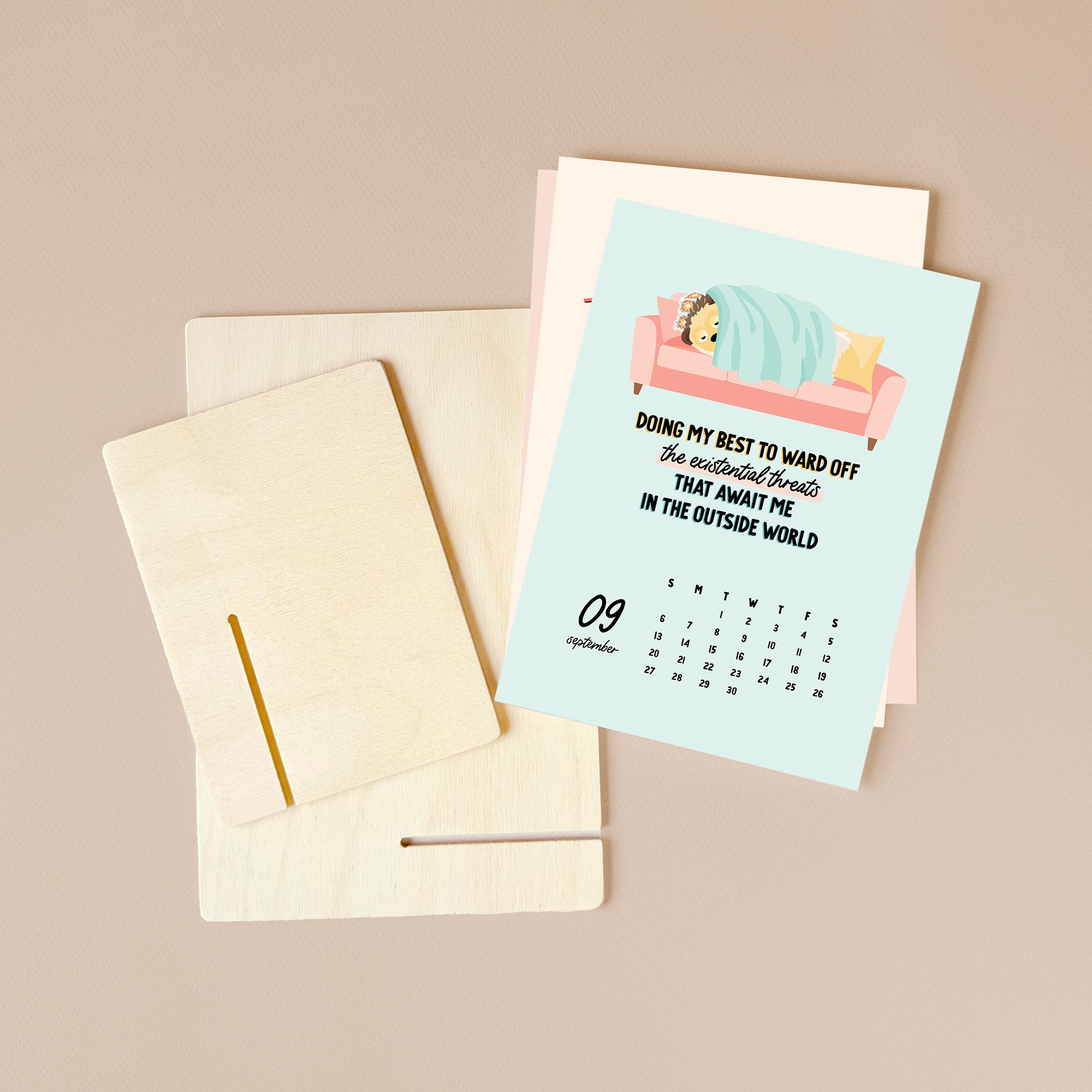 2026 sweet + slightly snarky 12 month calendar by I&