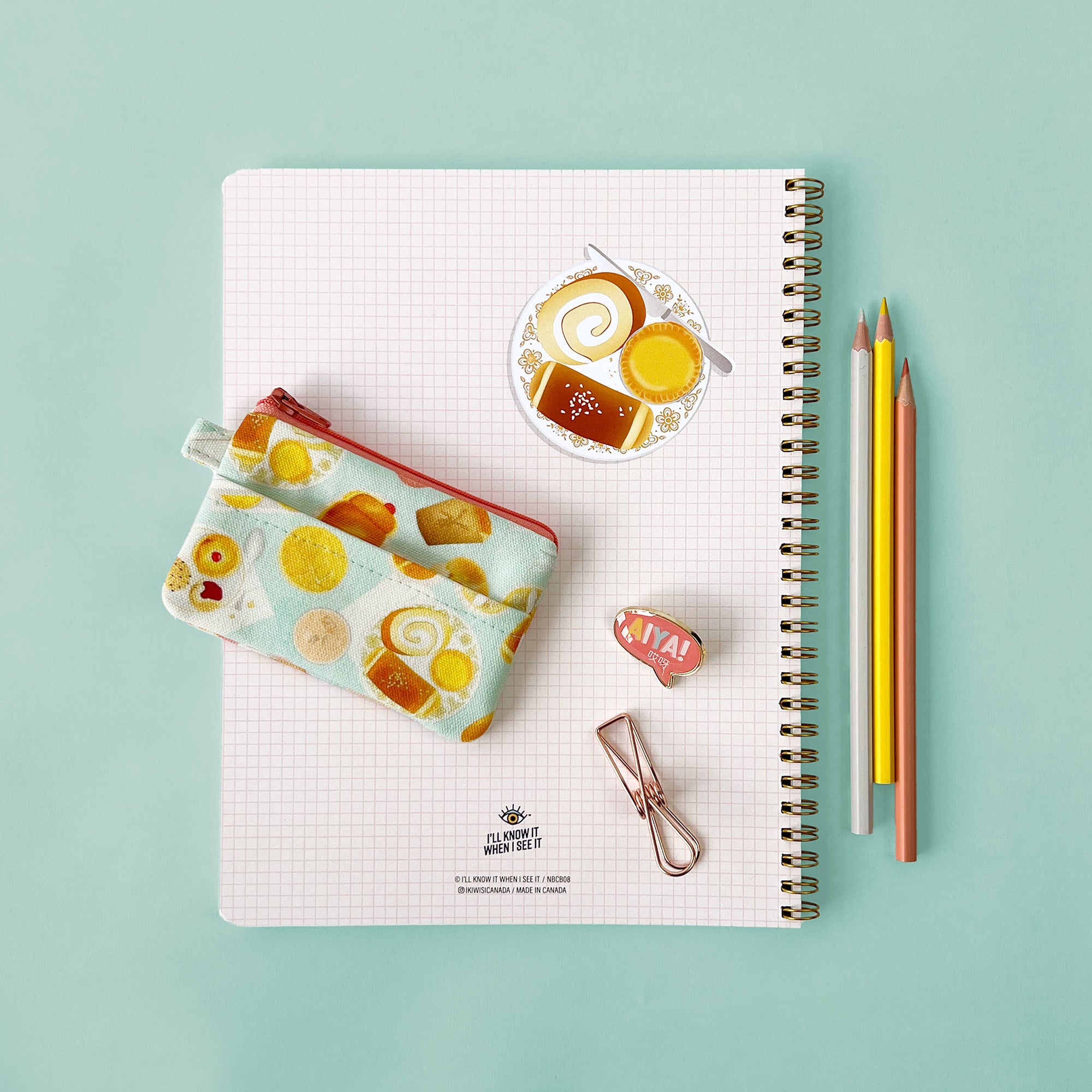 Chinese bakery coin purse by I&