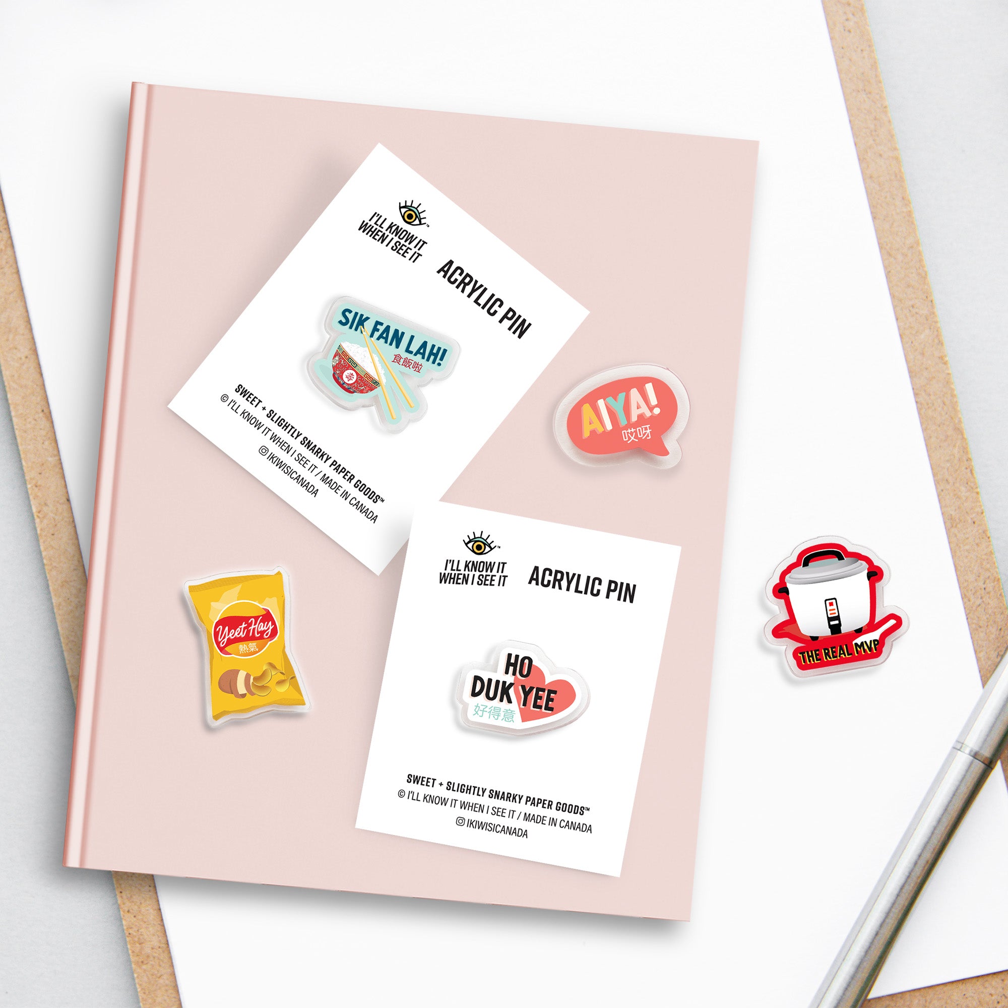 Sik fan lah acrylic pin