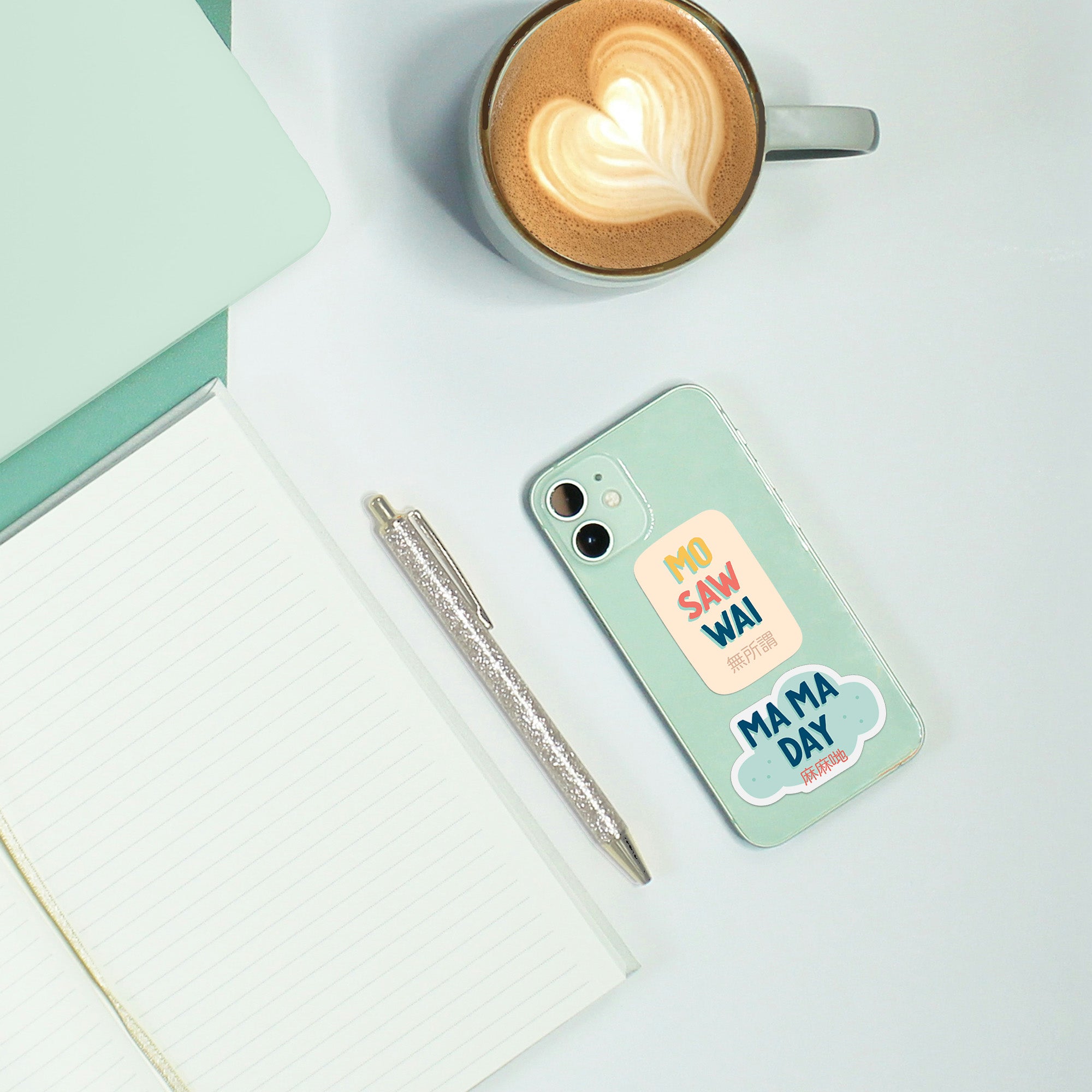 Ma ma day (麻麻哋) vinyl sticker by I&