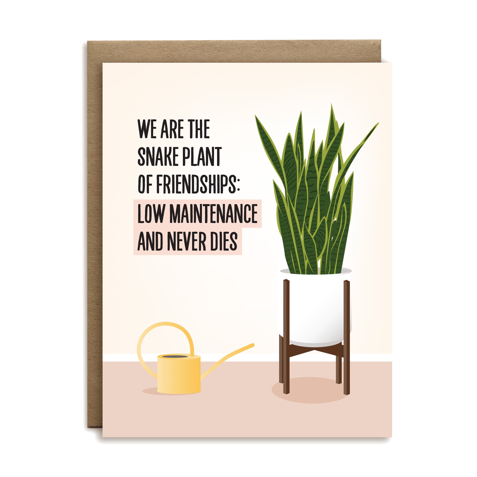 snake plant meme Snake plant of friendships greeting card by I'll Know It When I See It