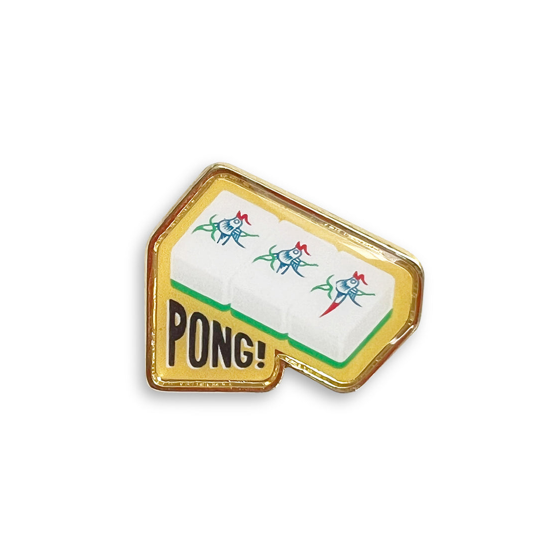 Mahjong pong lapel pin by I&