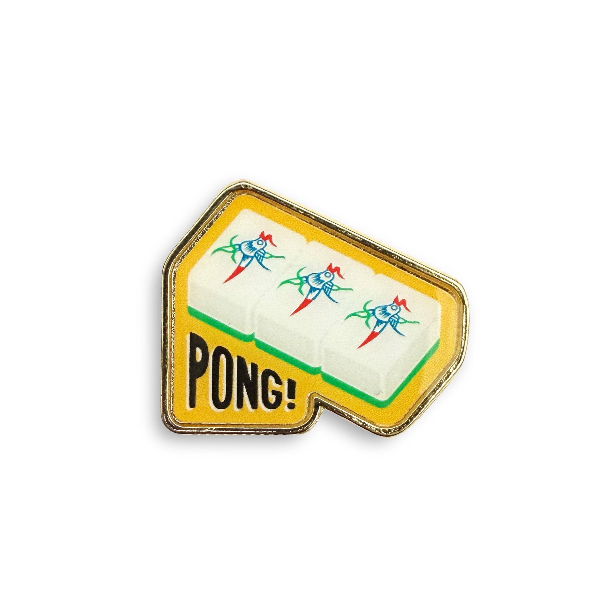 Mahjong pong lapel pin by I&