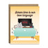 Screen time is our love language cats love greeting card by I&