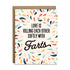 Love is killing each other softly with farts greeting card by I&