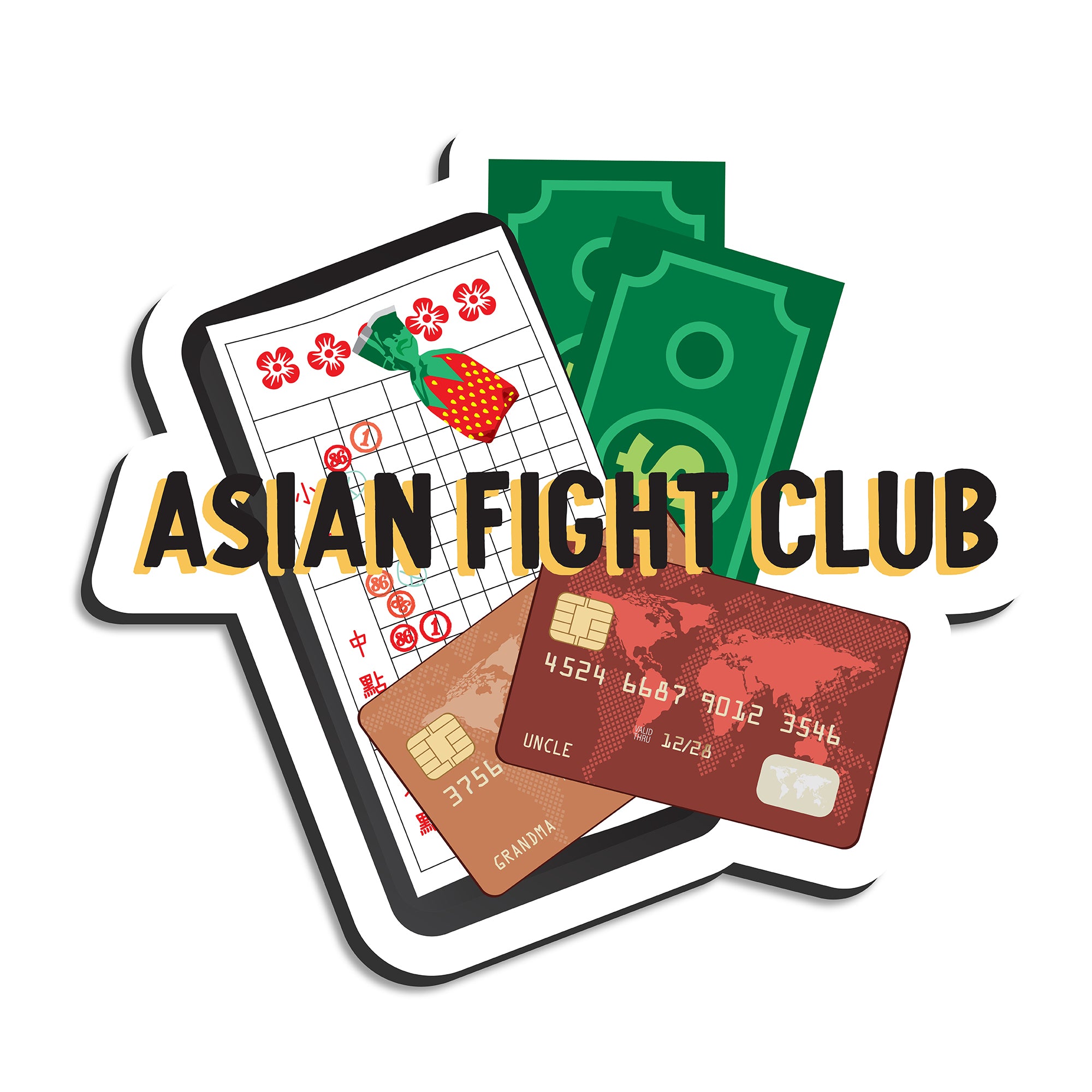 Asian fight club magnet