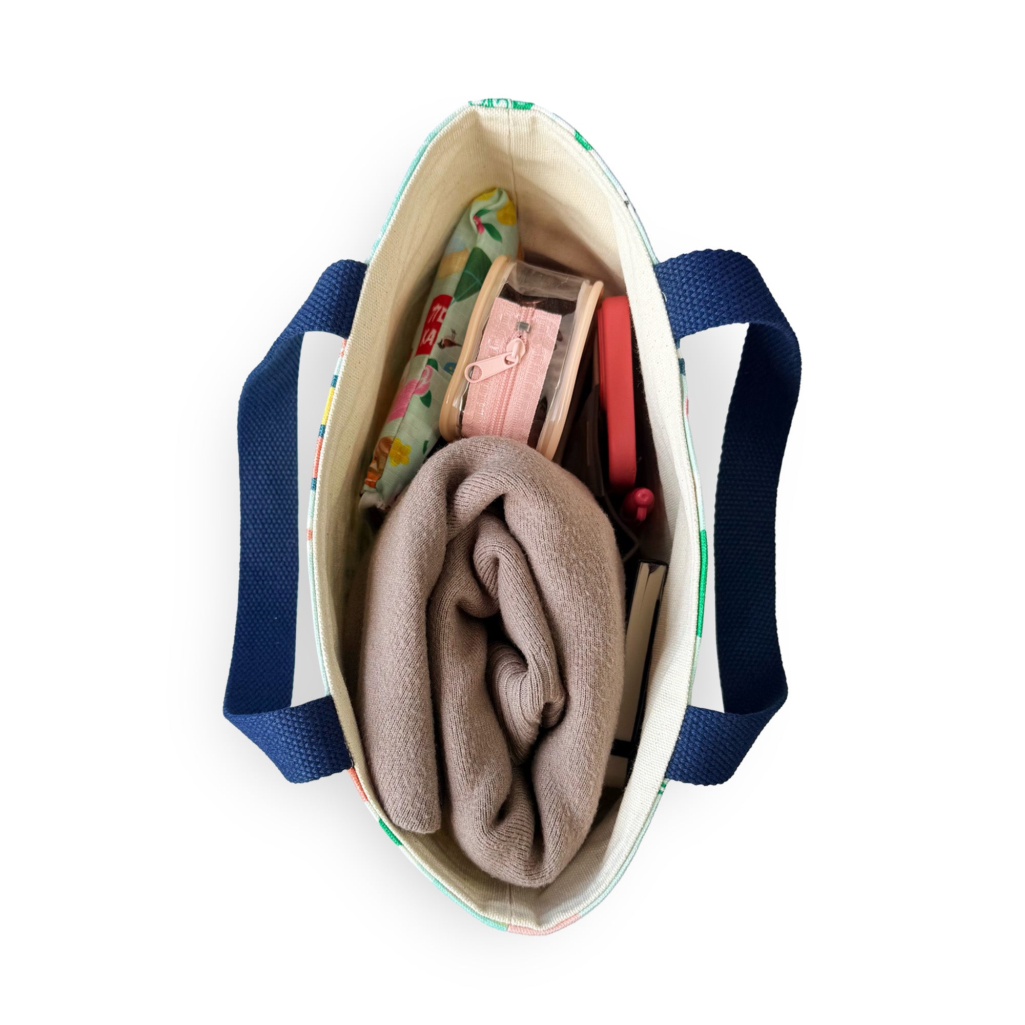 Mahjong pattern mini tote inside by I&