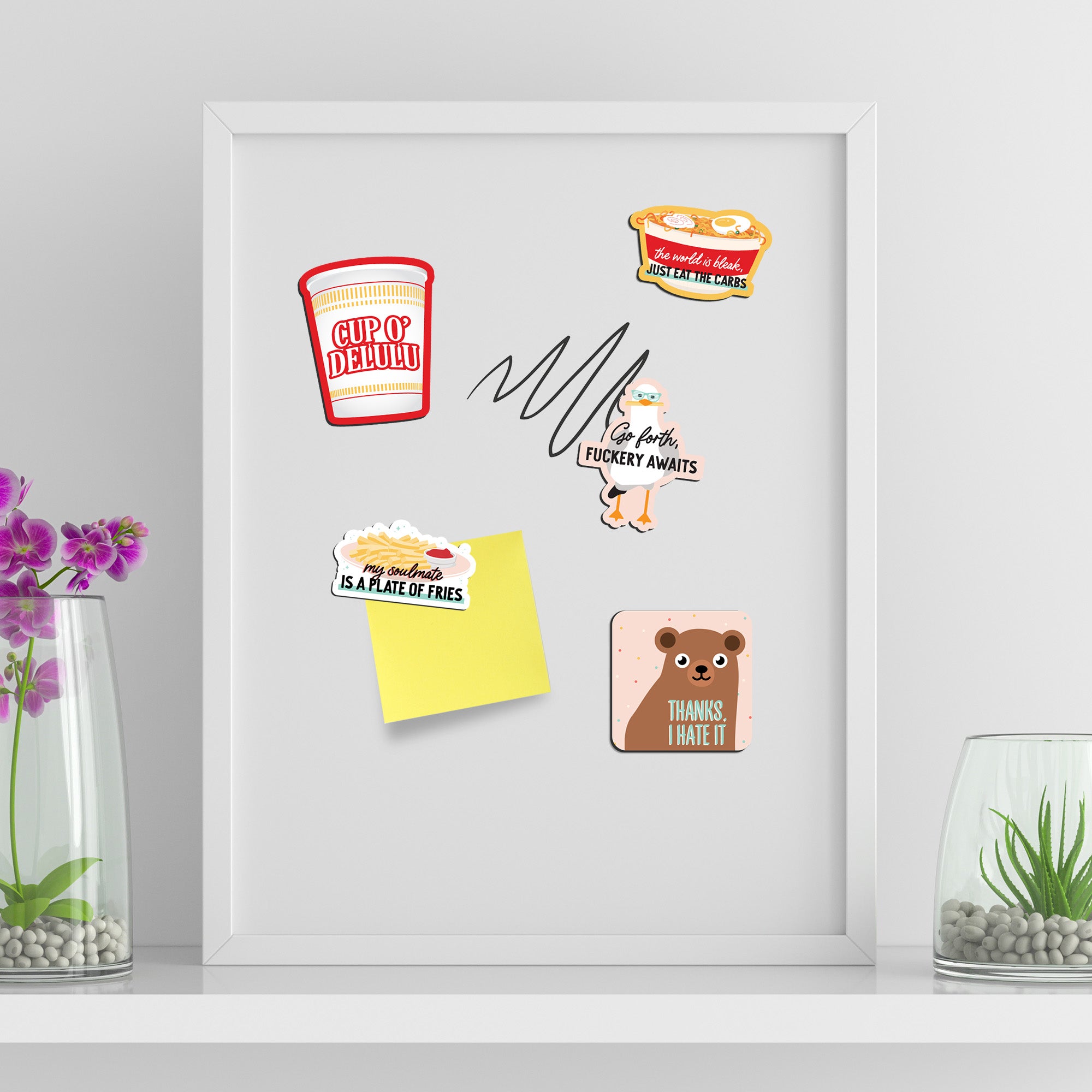 Cup O delulu magnet by I&