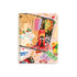 Asian sweets and snacks coil bound notebook, front cover, by I&