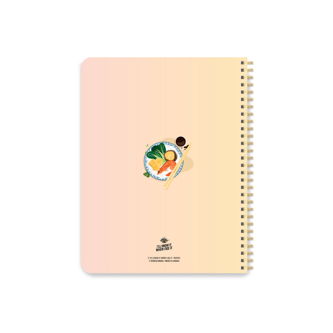 Hot pot coil bound lined notebook by I&