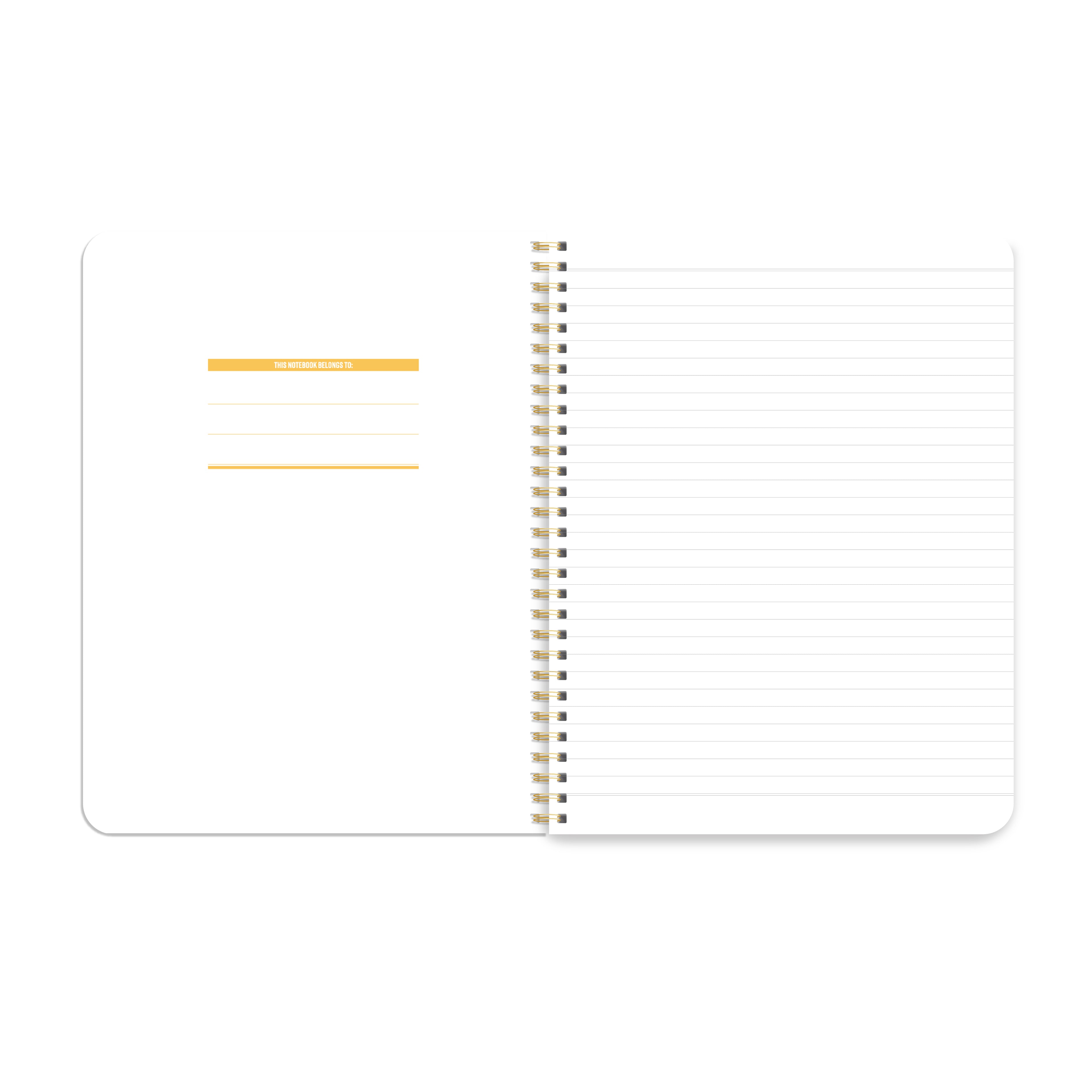coil bound lined notebook by I&