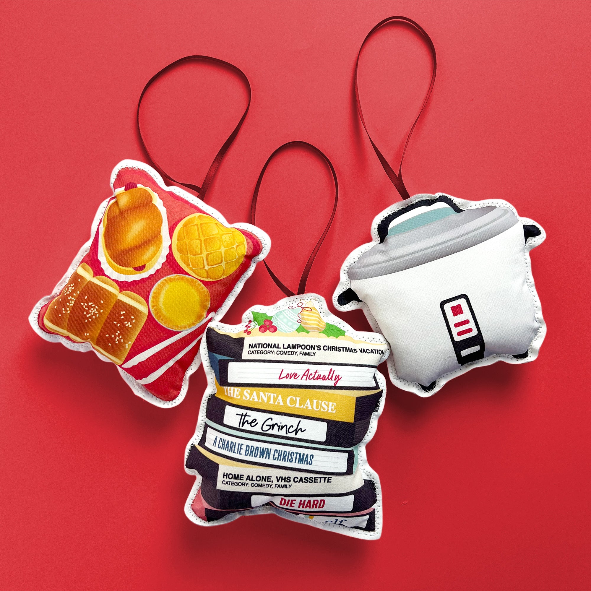 Plush Christmas ornaments by I&