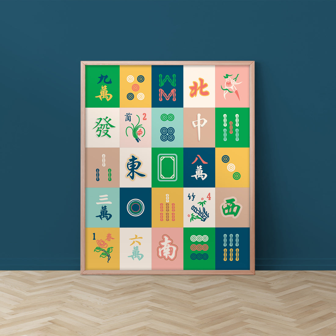 Mahjong pop art print by I&