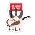 On guard for thee Canadian geese vinyl sticker by I&