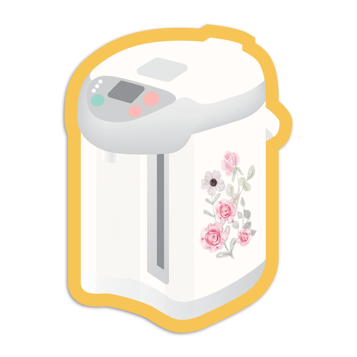 Hot water dispenser vinyl sticker by I&