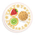 Chinese pastry plate vinyl sticker by I&