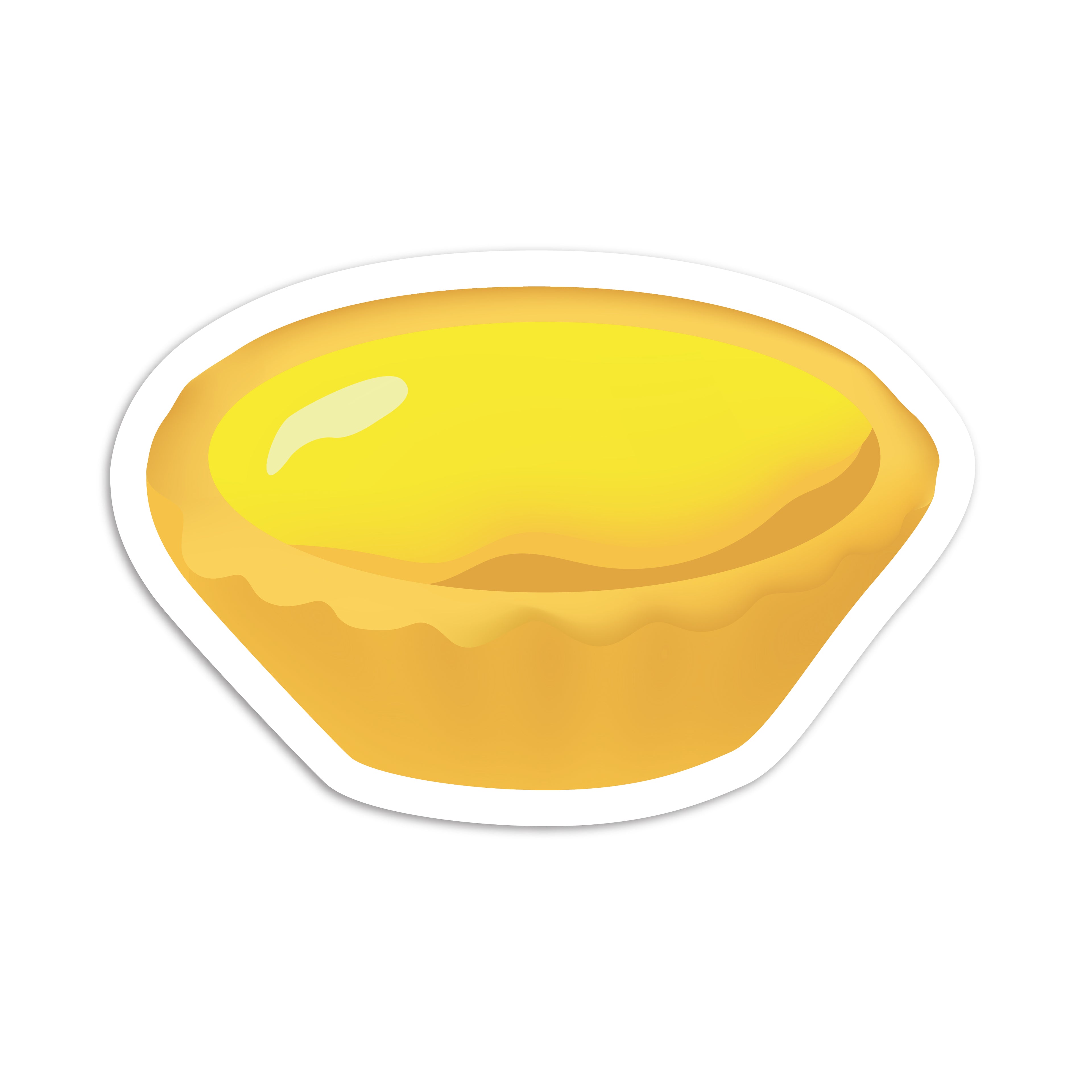 Egg tart vinyl sticker by I&