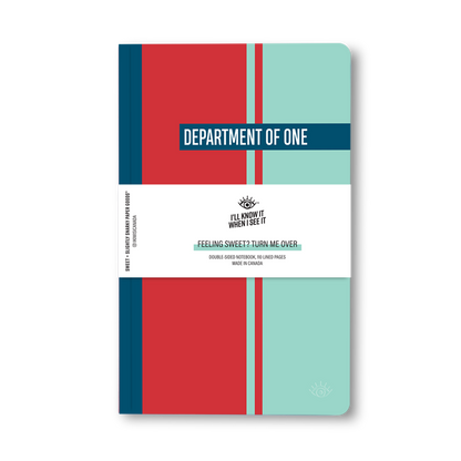 Team player, department of one double-sided notebook cover