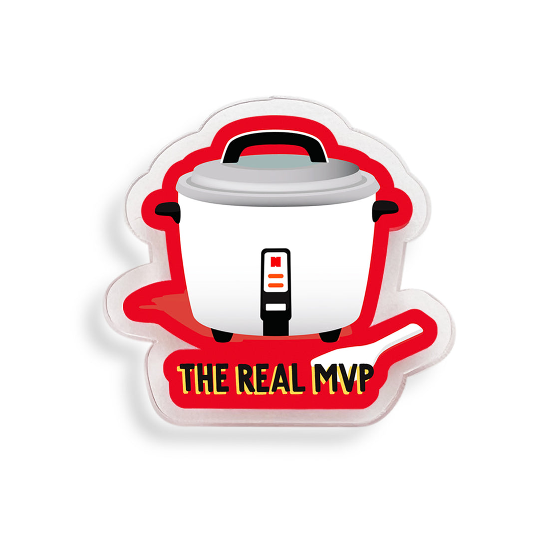 Rice cooker acrylic pin by I&