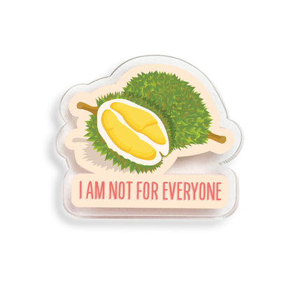Durian acrylic pin by I&