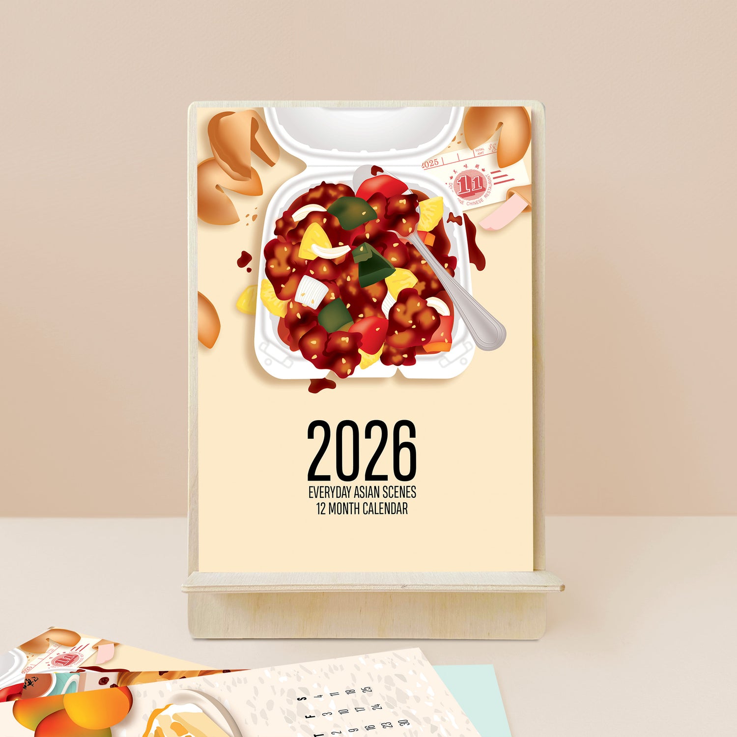 2026 Asian everyday scenes 12 month calendar by I&