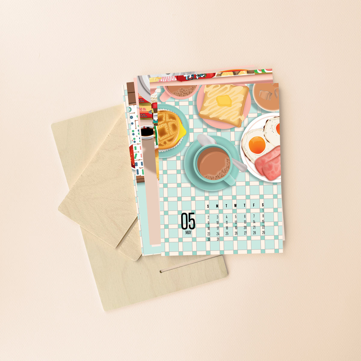Every day Asian scenes 2027 desktop calendar by I&