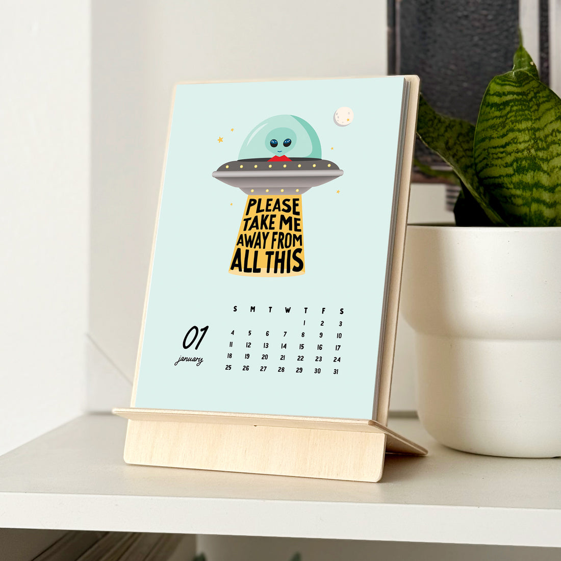 2026 sweet + slightly snarky 12 month calendar by I&