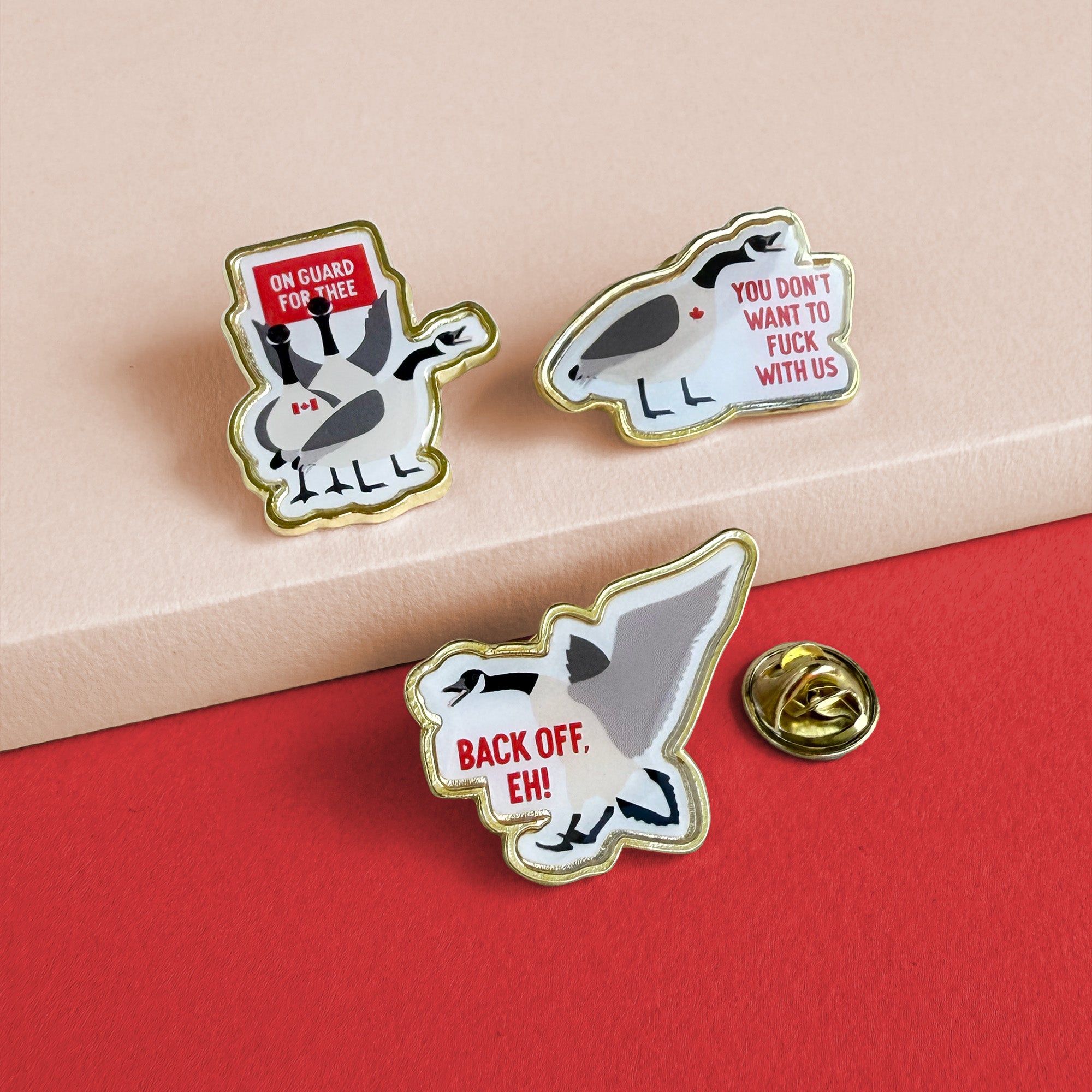 Canada Geese lapel pins by I&