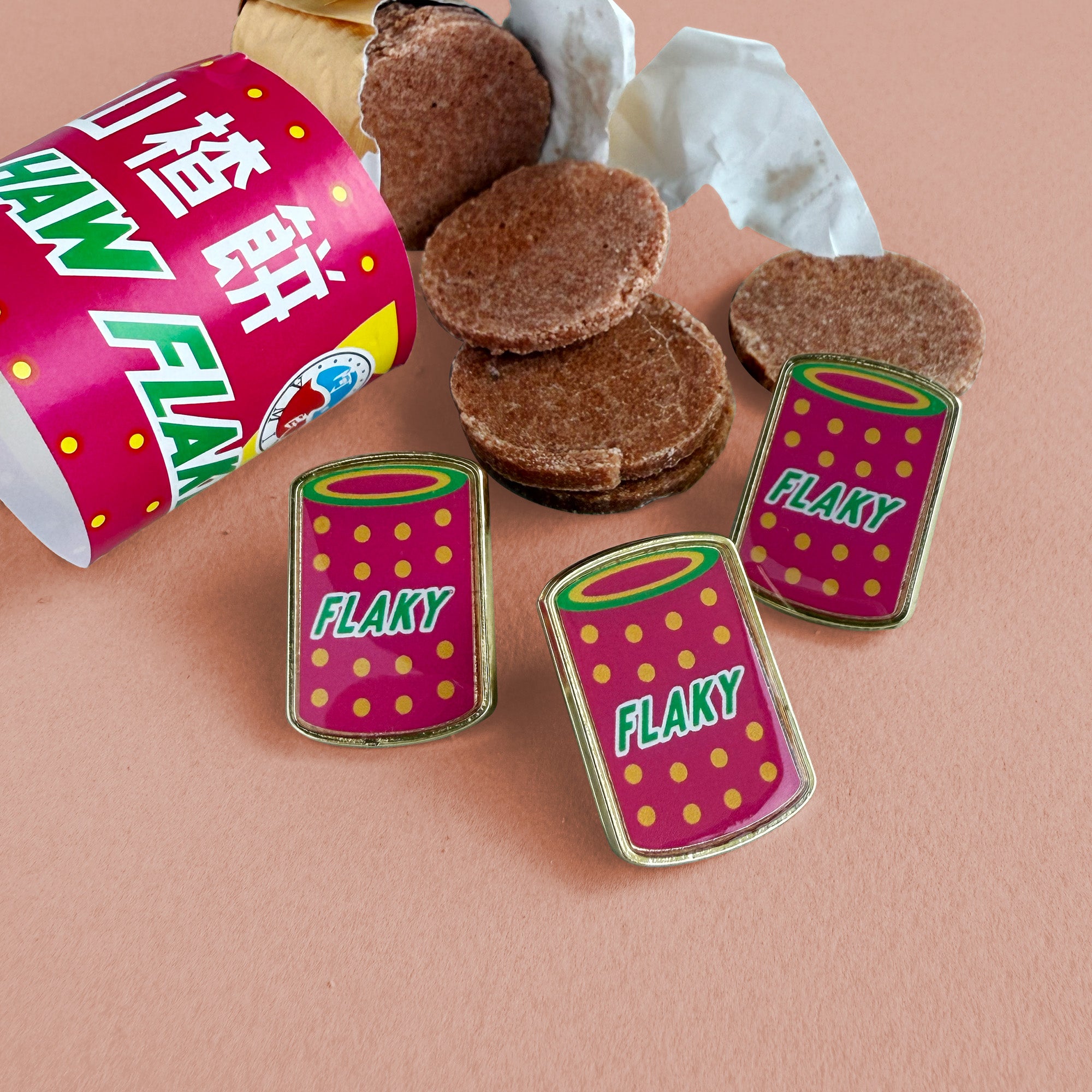 Haw flakes lapel pin by I&