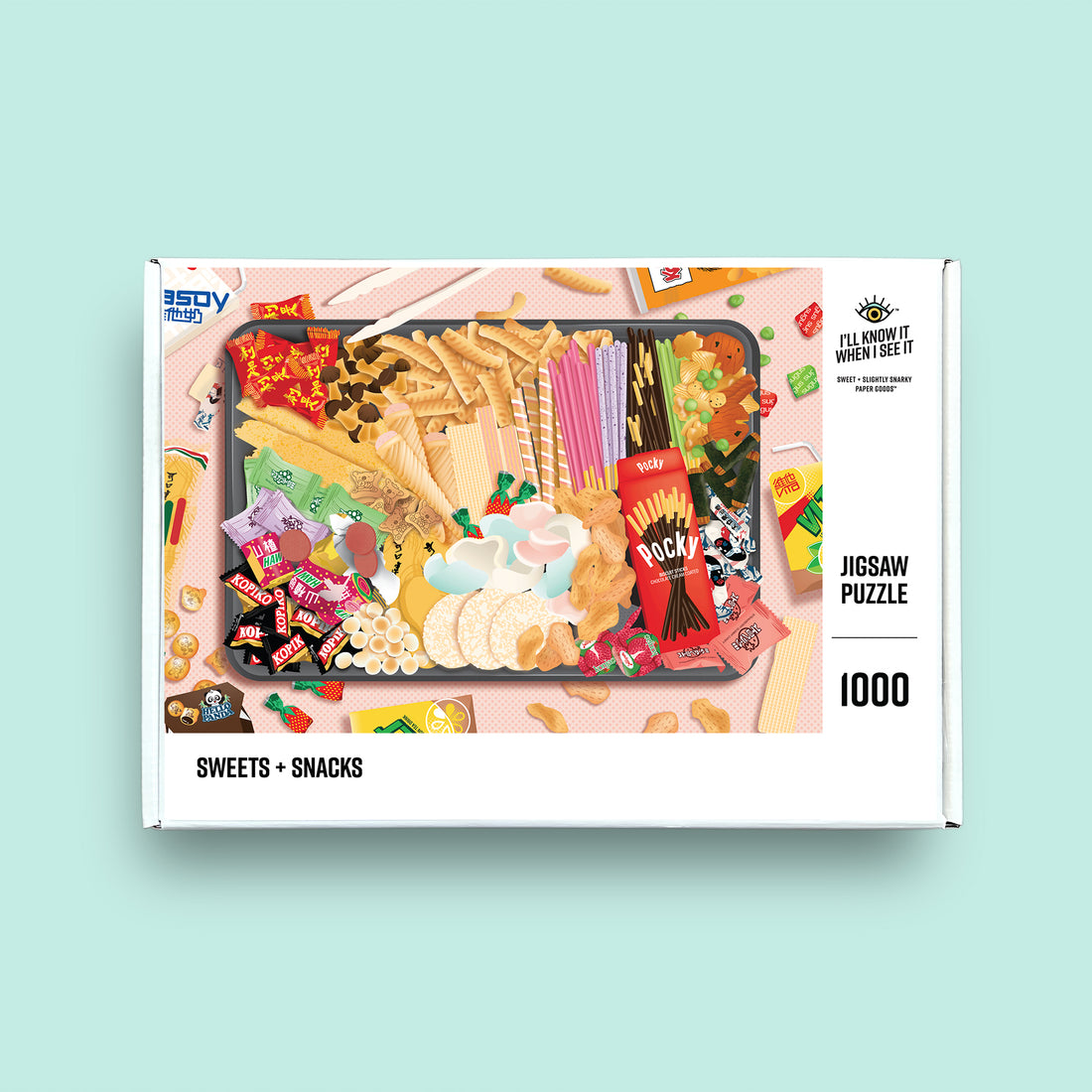 Asian sweets and snacks 1000 piece jigsaw puzzle by I&