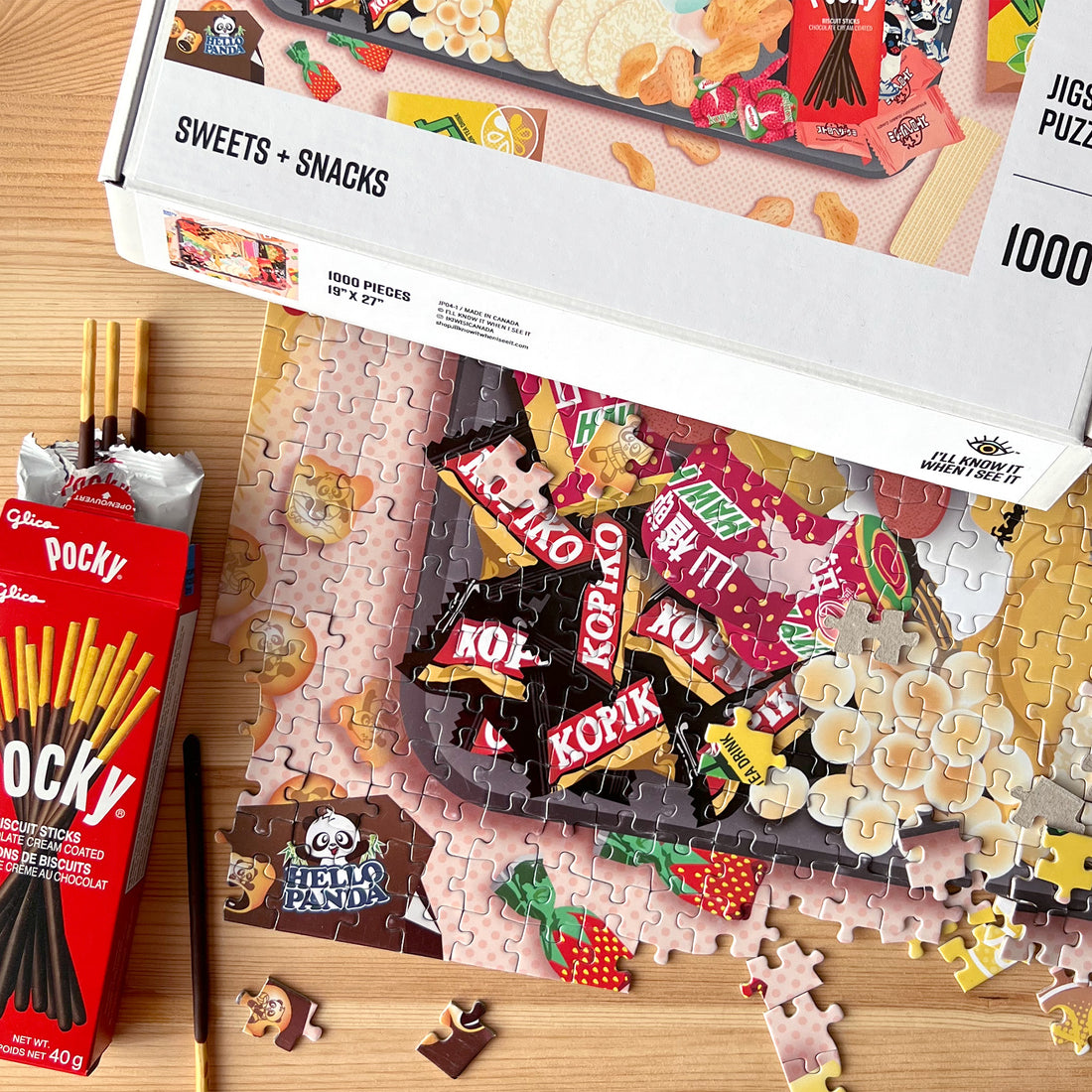 Asian sweets and snacks 1000 piece jigsaw puzzle by I&