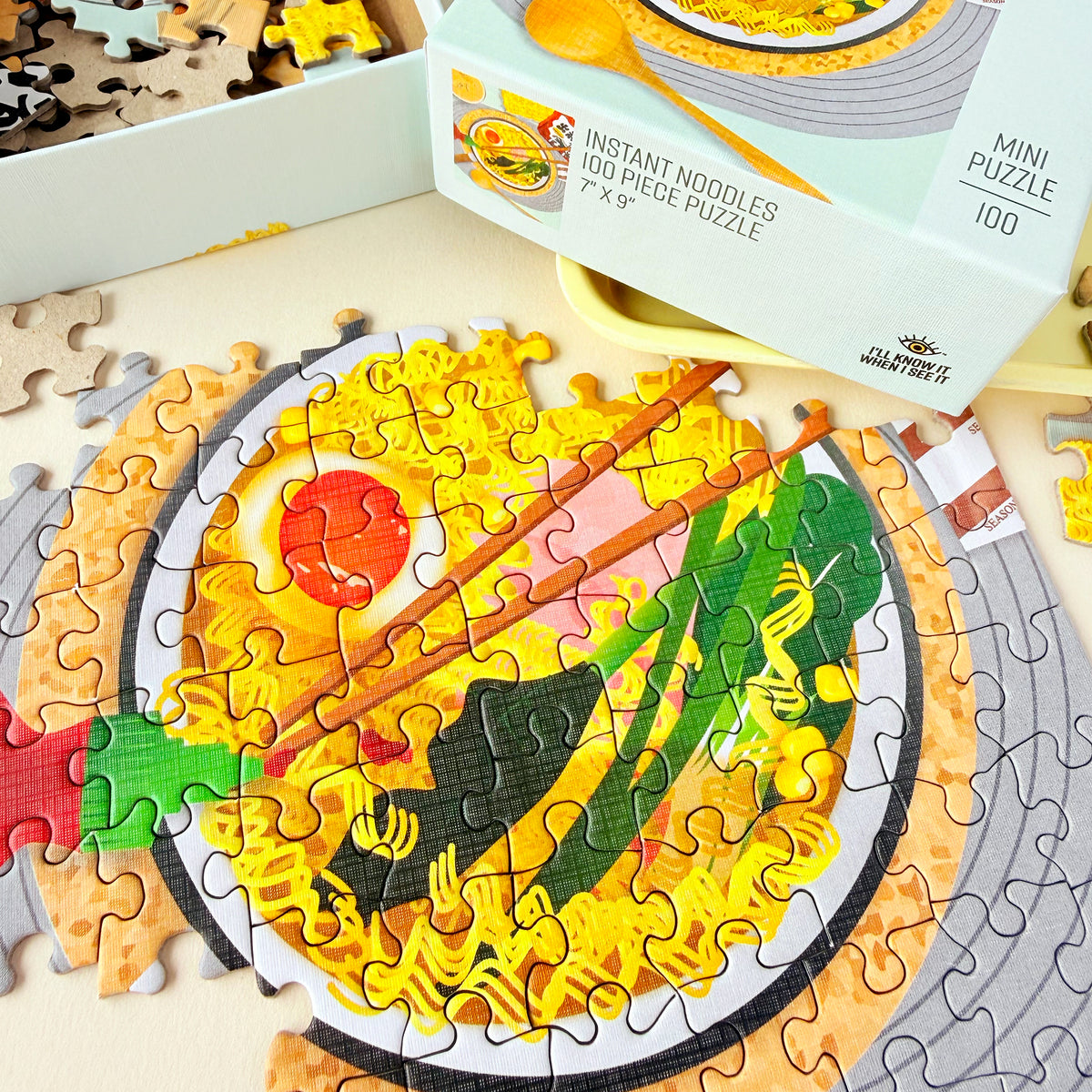 Instant noodles 100 piece mini puzzle by I'll Know It When I See It