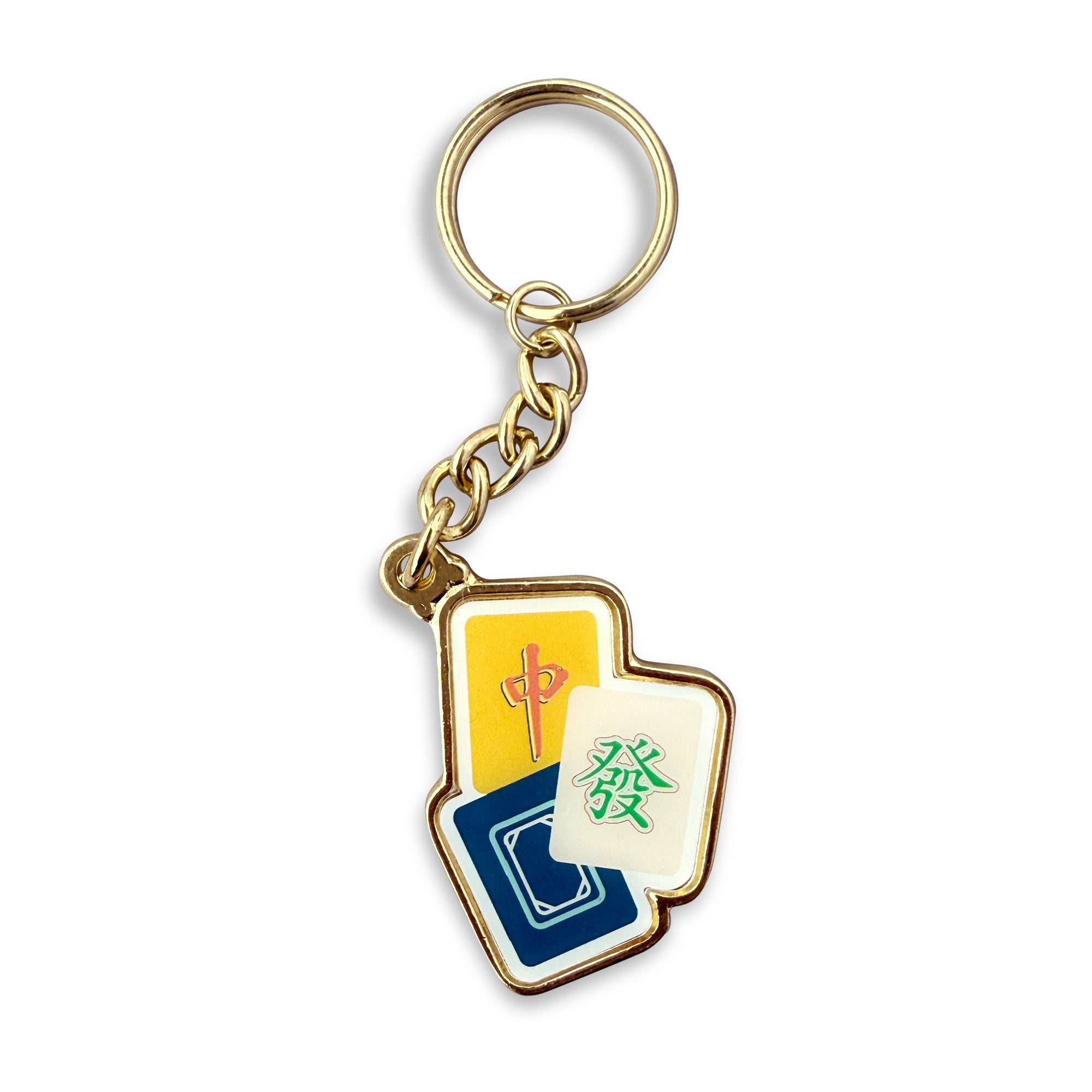 Mahjong 3 dragon tiles keychain by I&