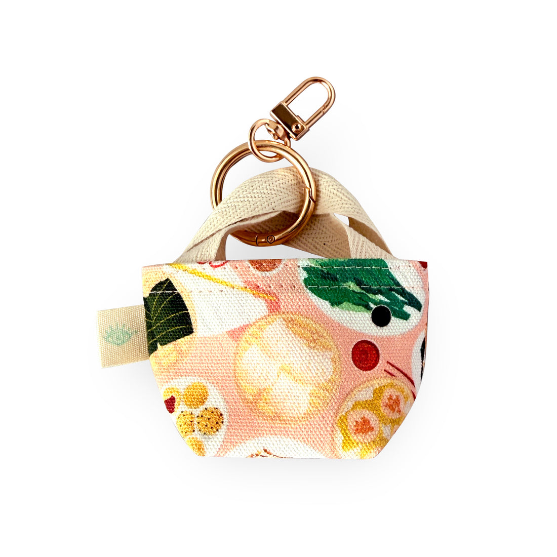 Dim sum mini tote keychain by I&