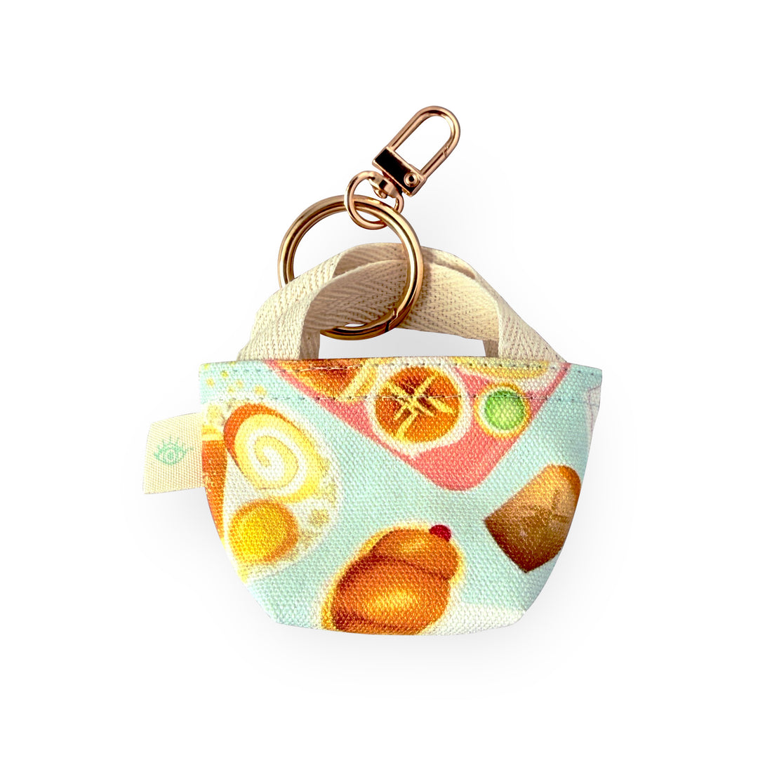 Chinese bakery mini tote keychain by I&
