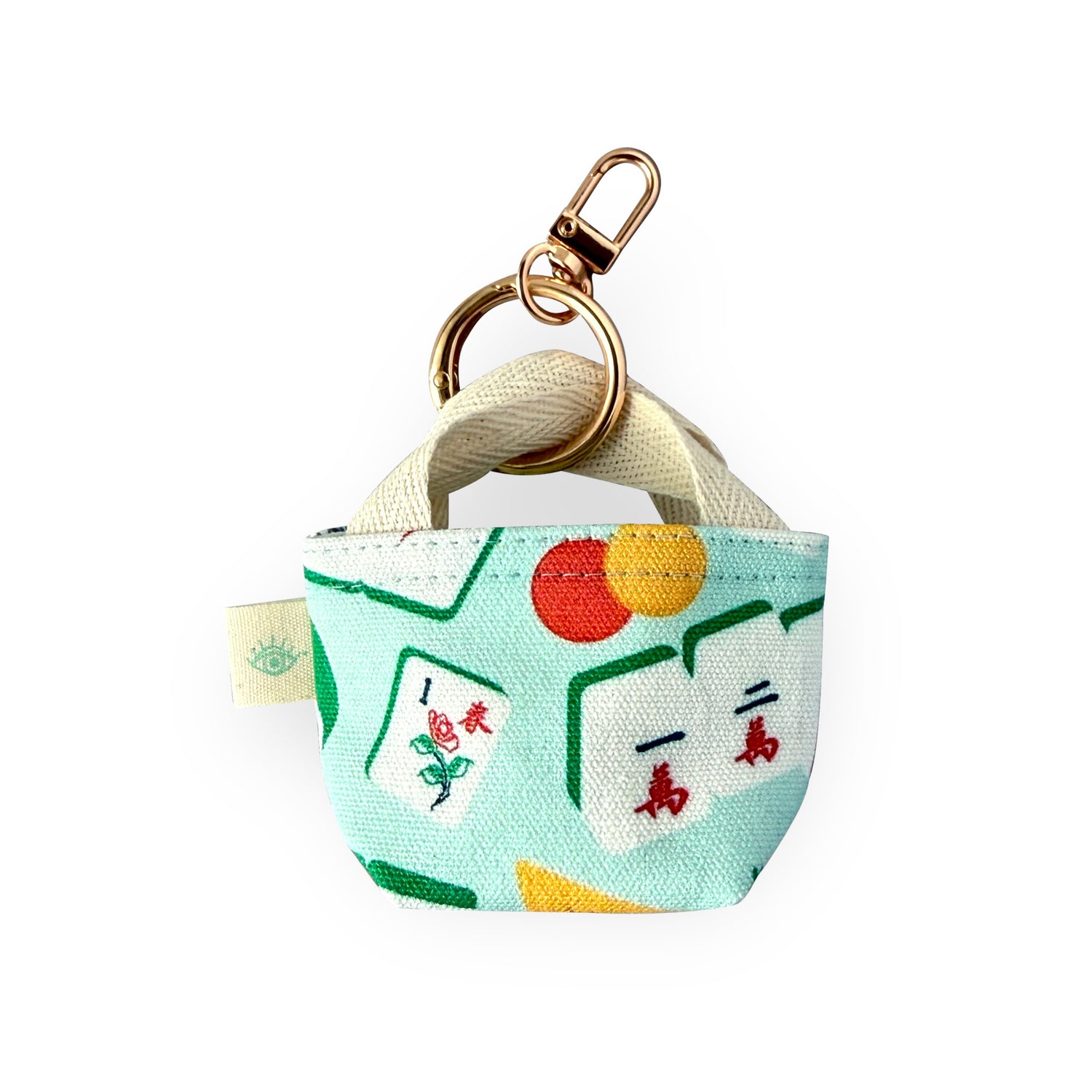 Mahjong mini tote keychain by I&