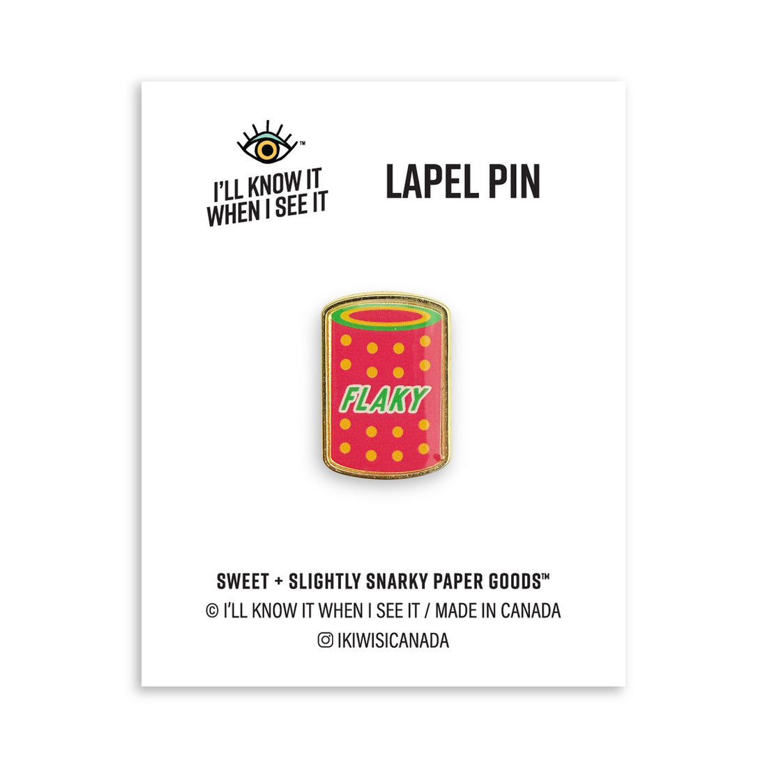 Haw flakes lapel pin by I&