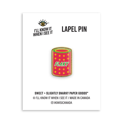 Haw flakes lapel pin by I&