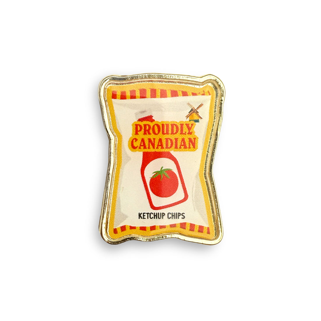 Ketchup chips lapel pin by I&