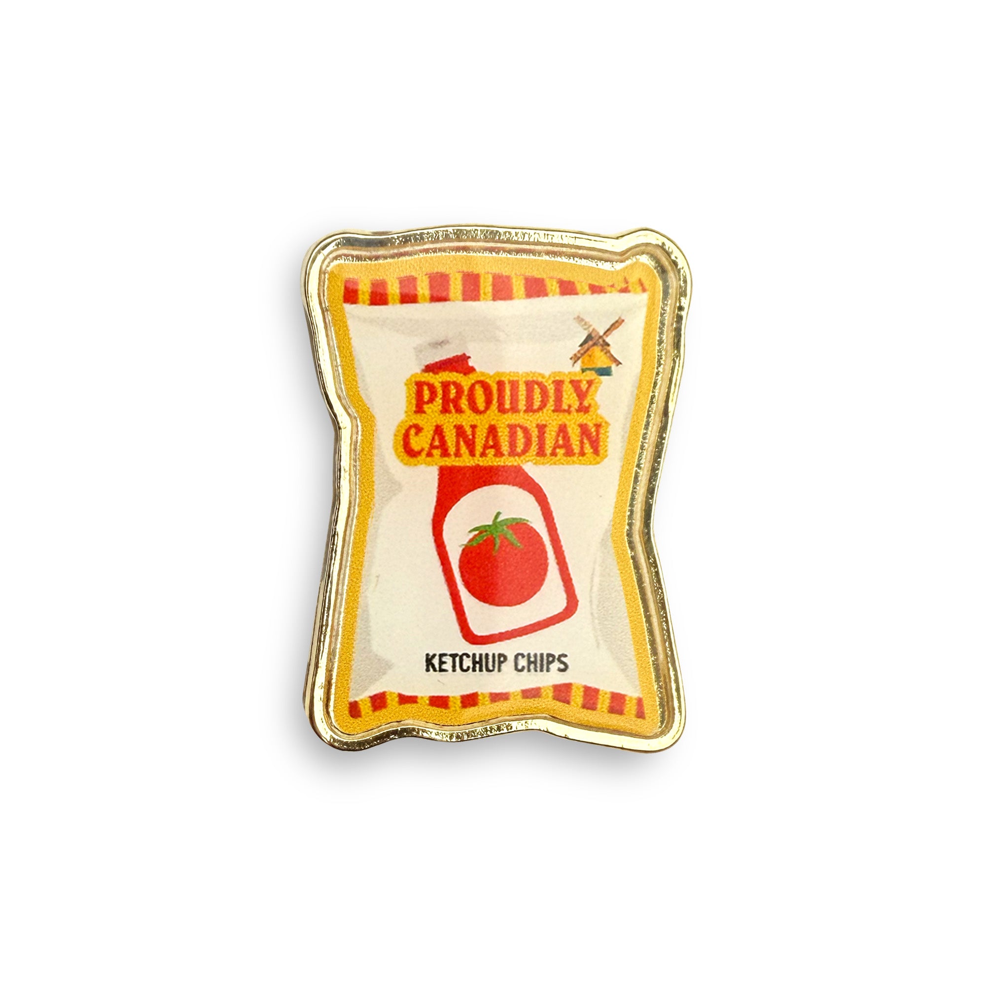 Ketchup chips lapel pin by I&