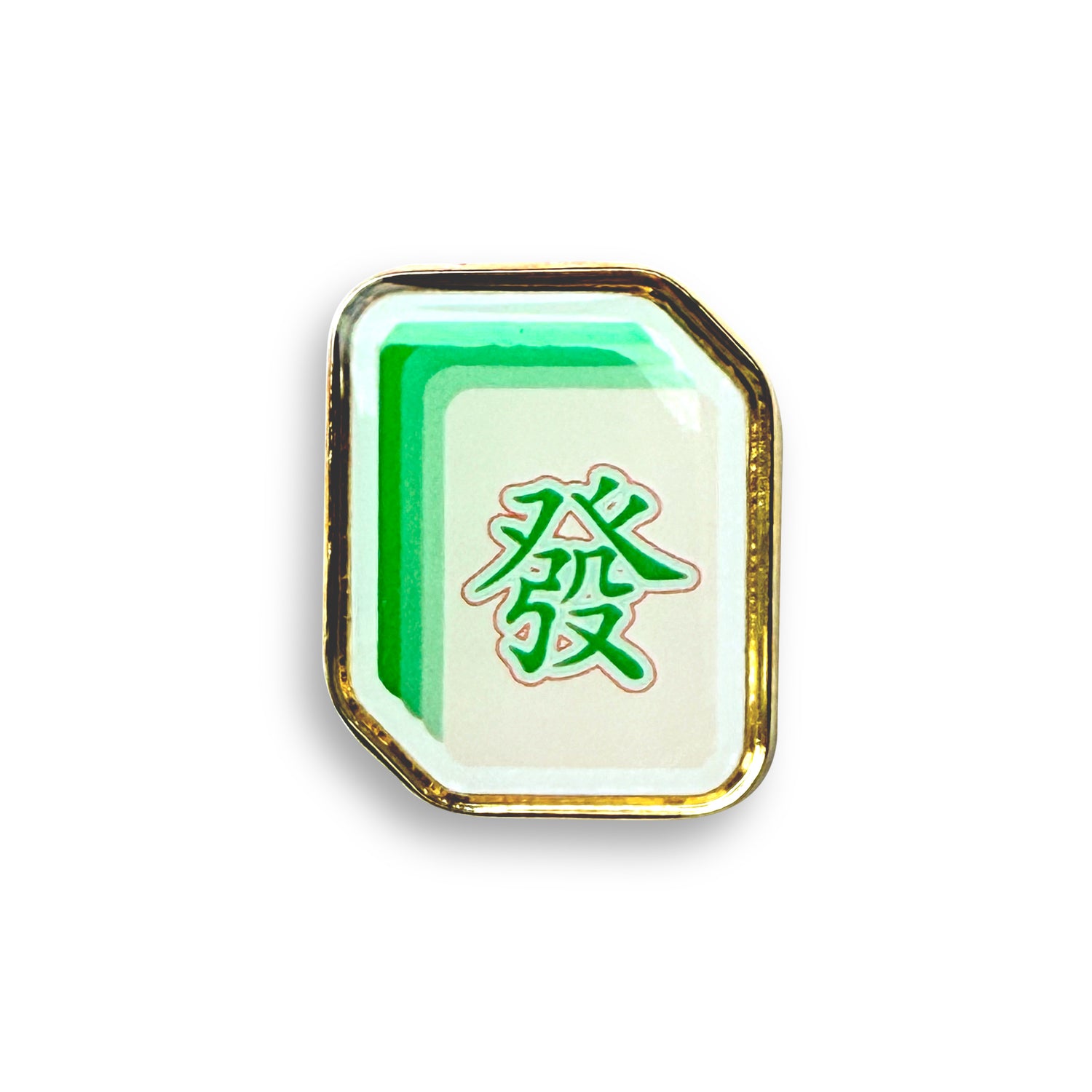 Mahjong fat tile lapel pin by I&