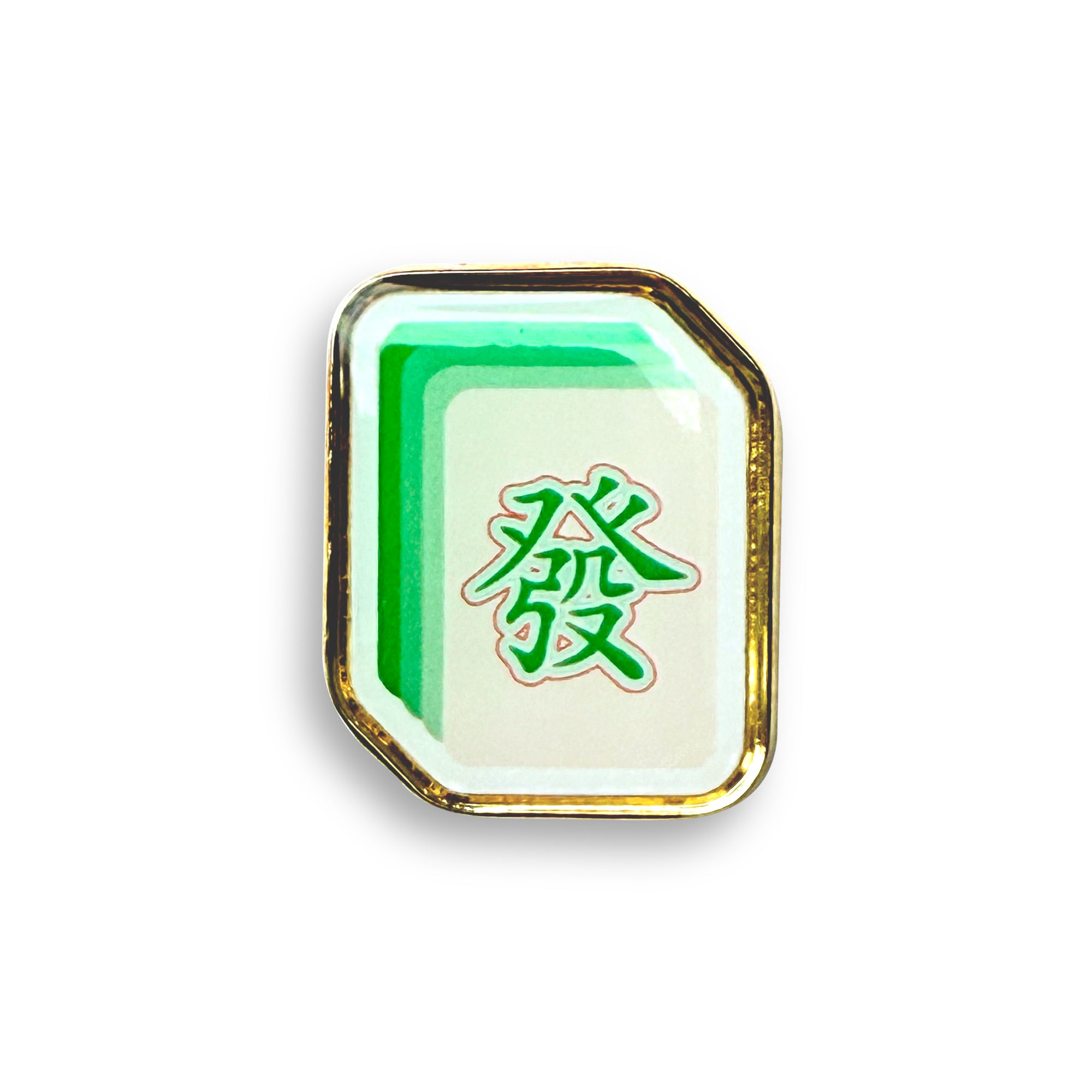 Mahjong fat tile lapel pin by I&