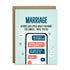 Marriage: asking each other what you want for dinner until you die love greeting card by I&