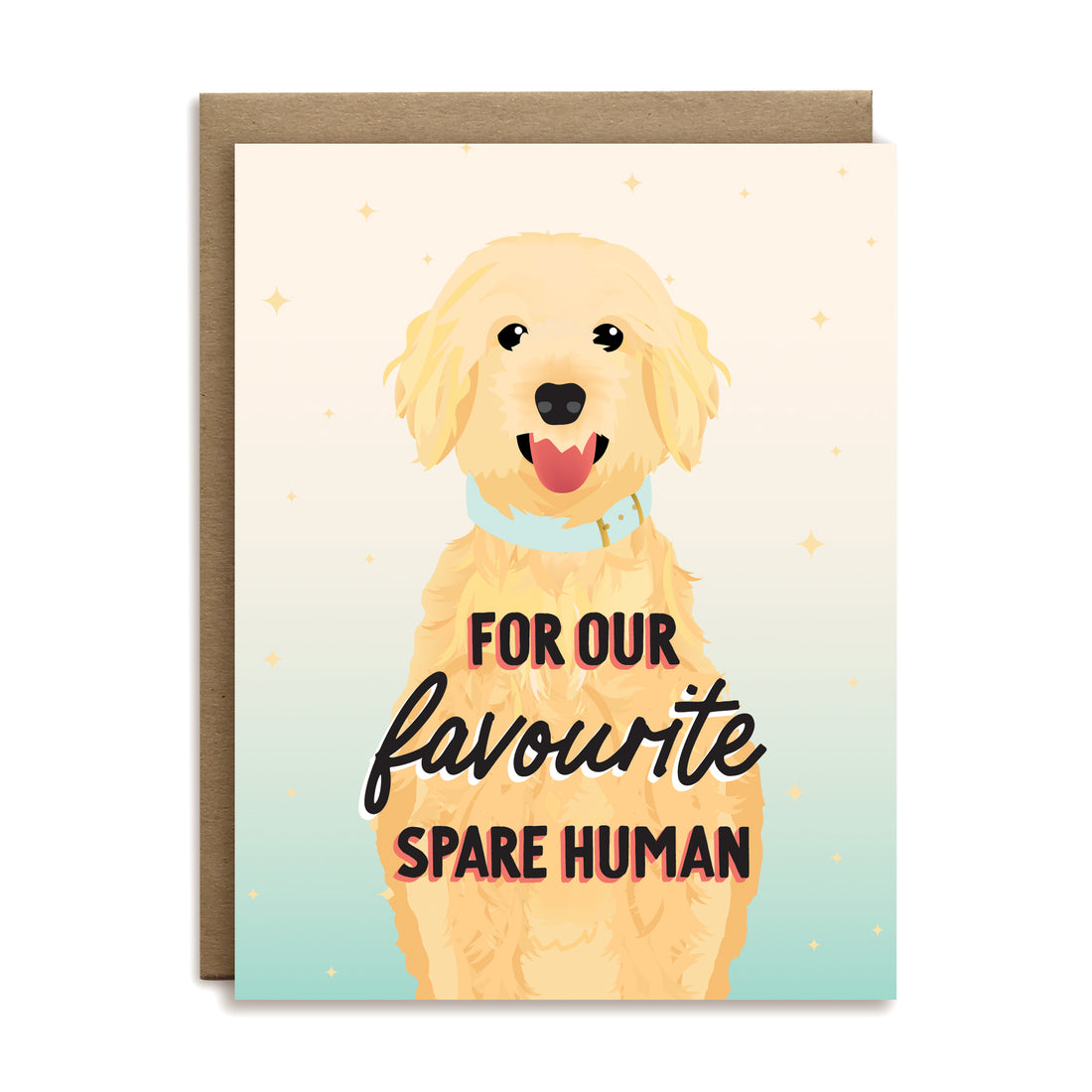 For our favourite spare human love greeting card by I&
