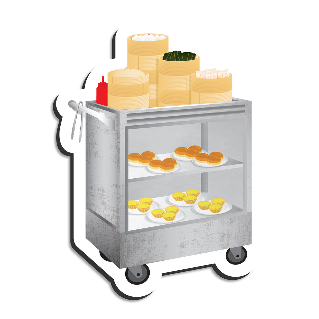 Dim sum cart magnet by I&