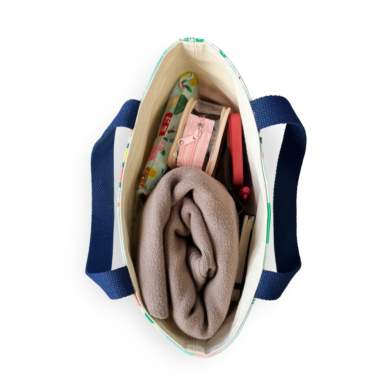 Mahjong pattern mini tote inside by I&